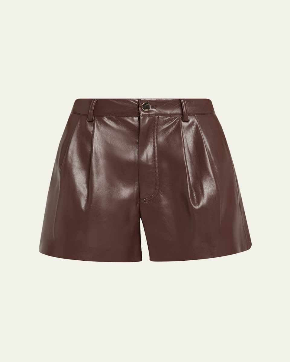 Conry Vegan Leather Trouser Shorts